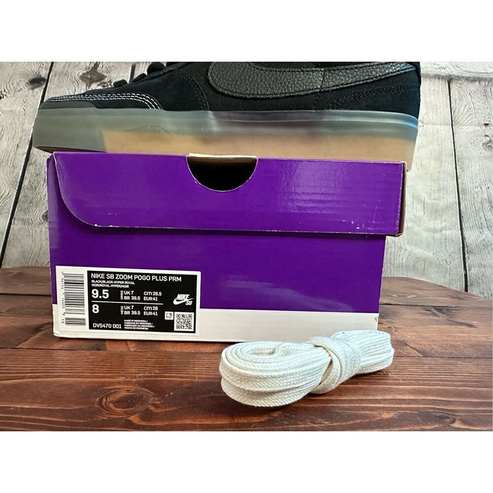 Nike Women's SB Zoom Pogo Plus Premium Black Gum Skate Shoes Size 9.5 DV5470 001 - Picture 2 of 10